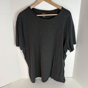 Polo Ralph Lauren Round Neck T Shirt, Men’s 2XL, Grey (Red Pony) Short Sleeve